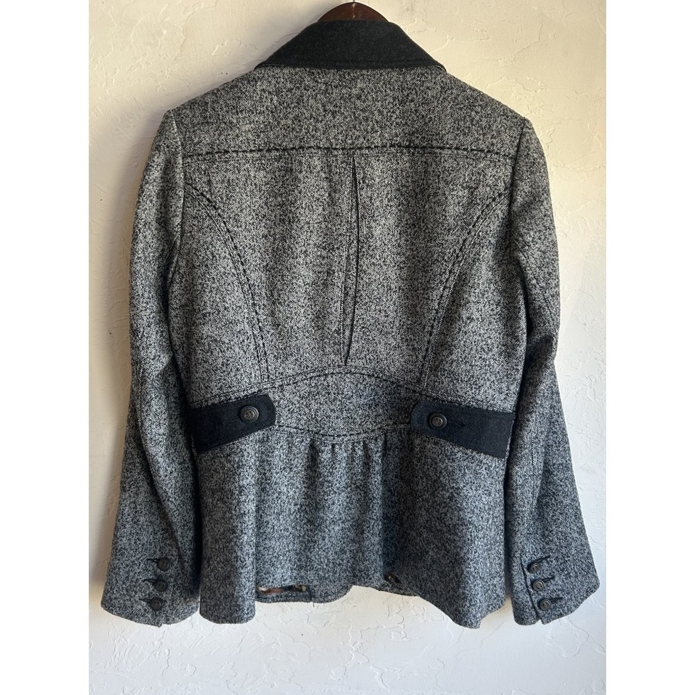 Cabi Fox Hunt Blazer Jacket 10 Wool Tweed Equestrian Old Money Preppy Button - Picture 2 of 12